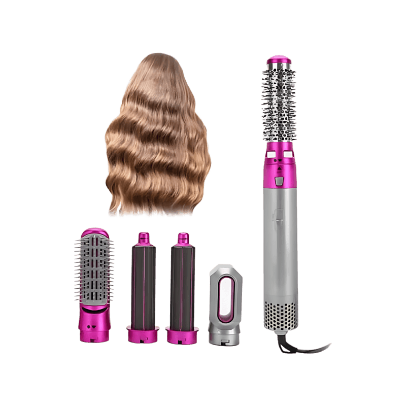 5 In 1 Electric Hot Air Brush Hair Dryer
