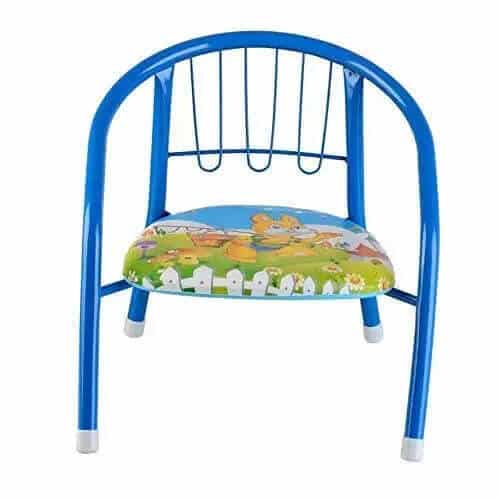 Cartoon Design Baby Chair with Metal Backrest Frame