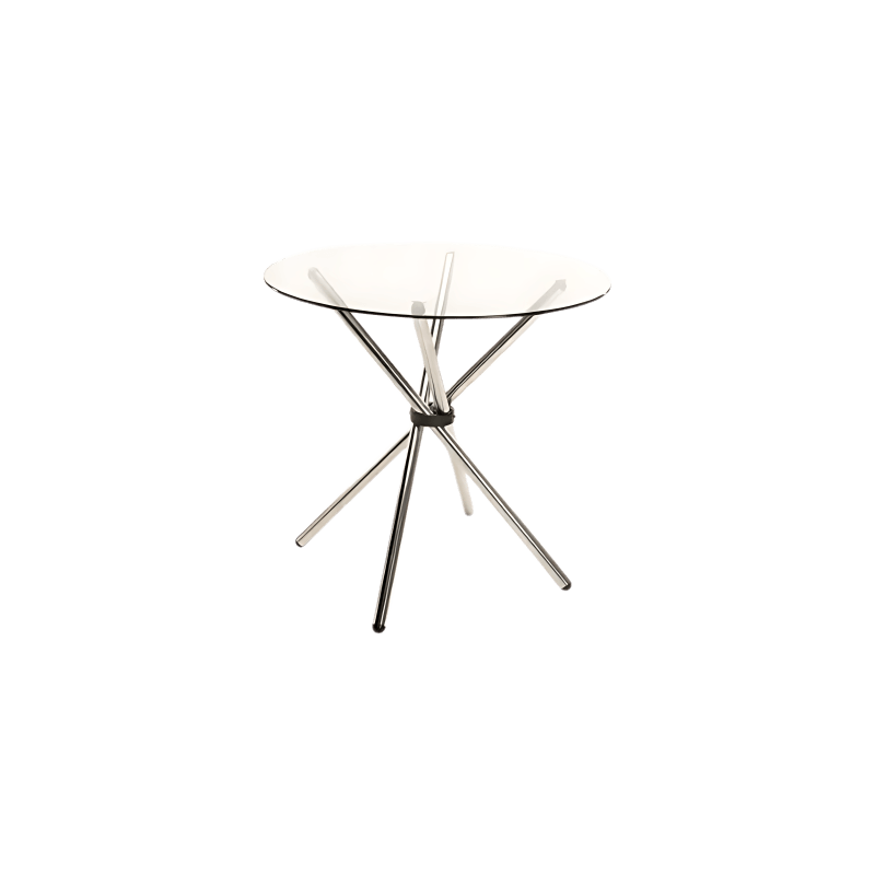 Clear View Round Glass Dining Table