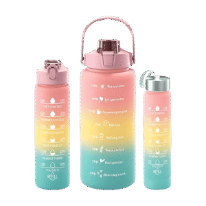 Set of 3 Motivational Water Bottles