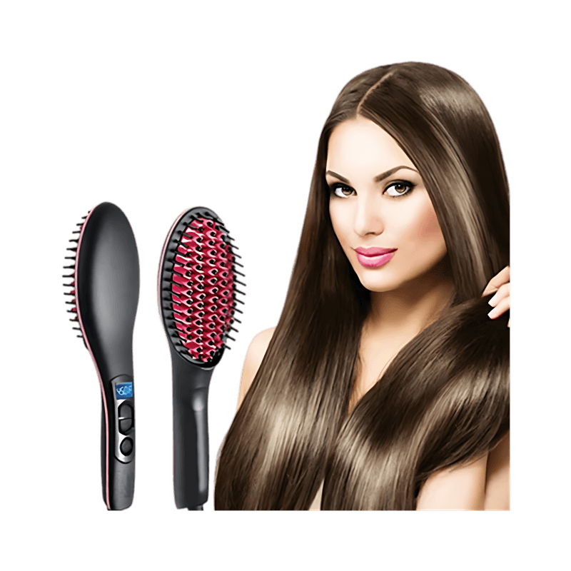 Straight Artifact LCD Hair Straightening Brush